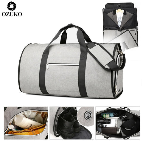 OZUKO Large Capacity Men Travel Bag