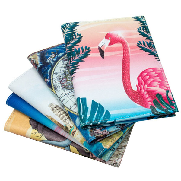 New World Trip Map Travel Passport Covers