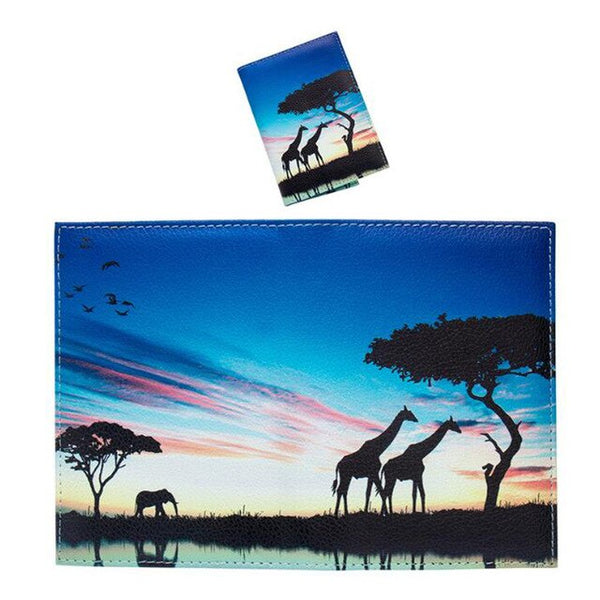 New World Trip Map Travel Passport Covers